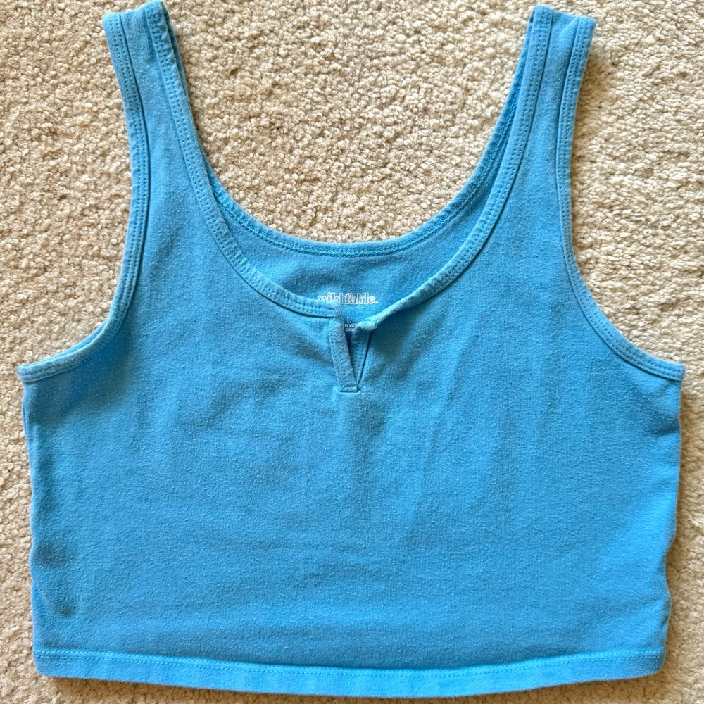 Wild Fable Crop Tank Top Bundle - Pink, Orange, Green, Blue - Picture 7 of 7